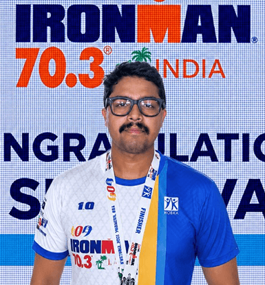 Finisher medal at Ironman 70.3 India