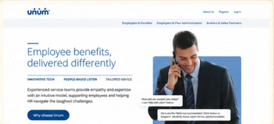 Unum employee benefits website
